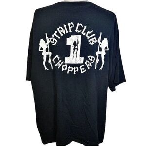 Strip Club Choppers Black Graphic Men's T-Shirt